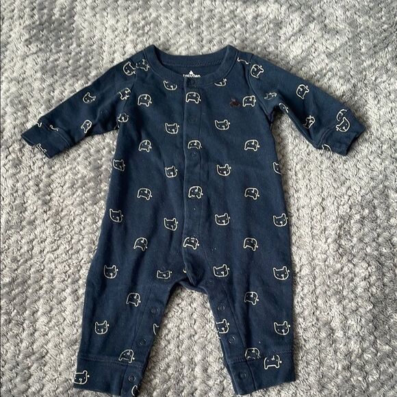 ❤️Carter's Baby Gap Onesie Pajamas Set with Floral and Polka Designs 0-3months - Picture 9 of 10